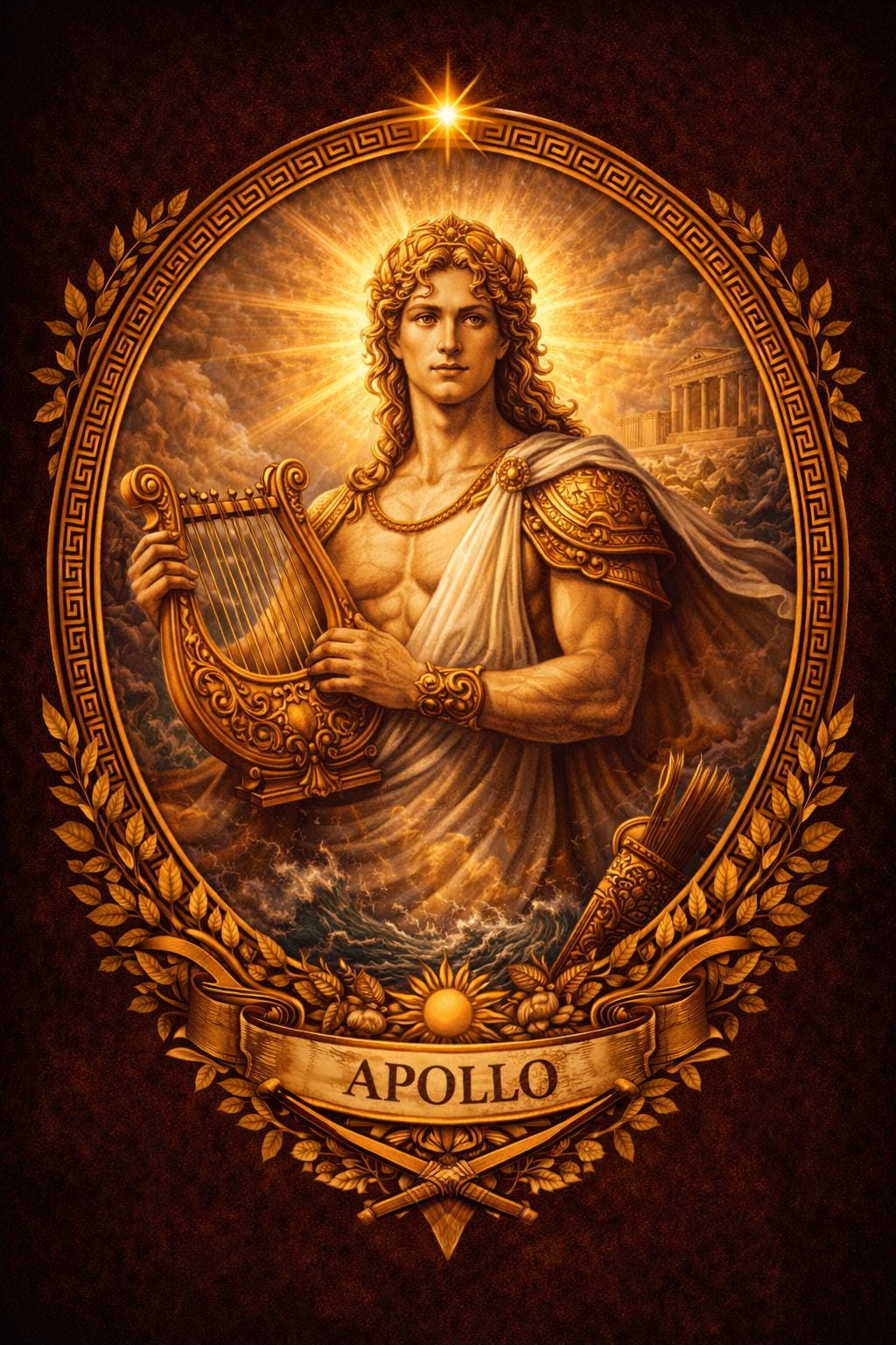 Apollo Roman God Poster, Sun Music Mythology Wall Art Digital Download ...