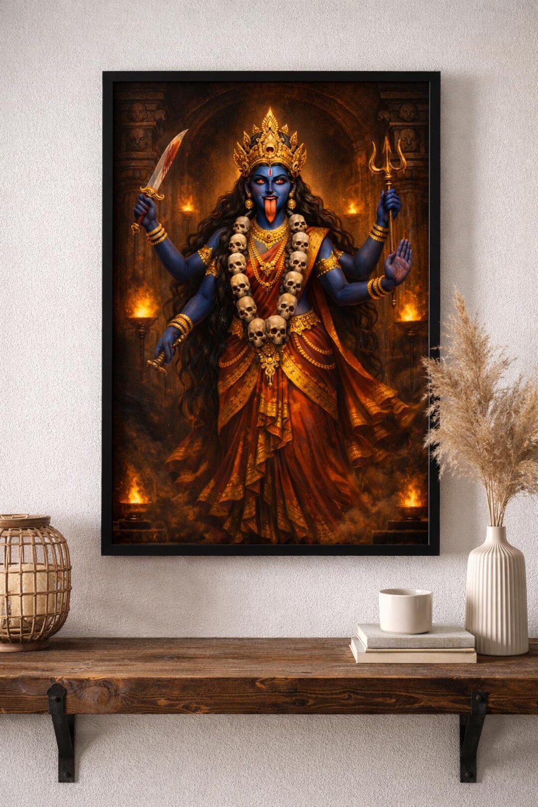 Kali Wall Art – Hindu Goddess Dark Mythology Print Digital Download - Etsy