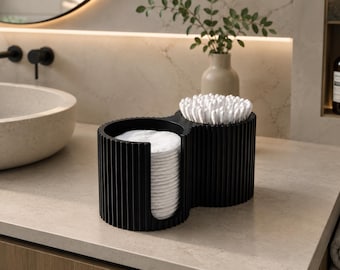 3D-gedruckter Badezimmer Organizer für Wattepads & Wattestäbchen in verschiedenen Farben