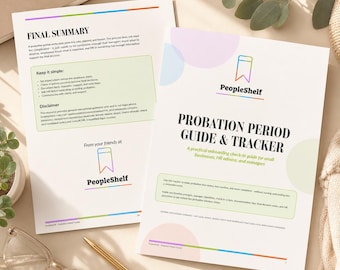 Probation Period Tracker Guide: New Hire Onboarding Check-in PDF