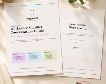 Workplace Conflict Conversation Guide | Employee Resolution Script (PDF Download)