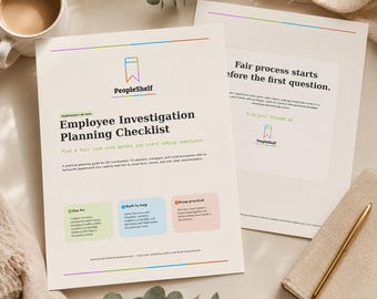 Employee Investigation Planning Checklist | HR Interview Guide (PDF Download)