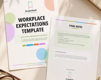 Workplace Expectations Template for Small Business | Staff Rules, Attendance, Conduct & Communication Guide