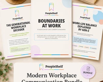 Workplace Communication Bundle for Employees and Managers | Boundaries, Generational Differences, Flexible Work Scripts