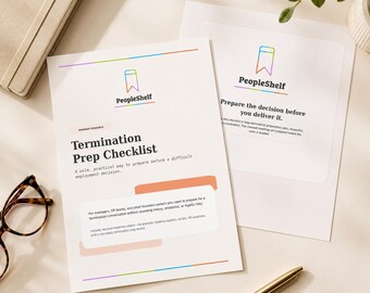 Termination Prep Checklist for Managers, HR Employee Relations Toolkit, Employee Exit Meeting Guide