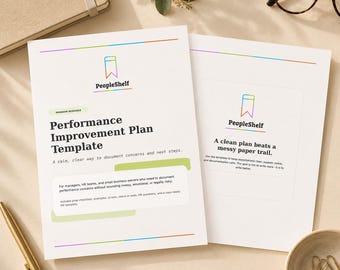 Performance Improvement Plan Template for Managers, PIP Template, Employee Relations HR Toolkit