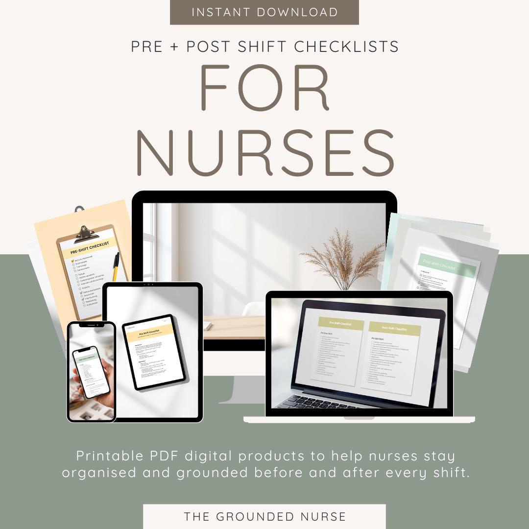 ND Nurse Pre-shift Post-shift Checklists – A4 PDF Bundle - Etsy