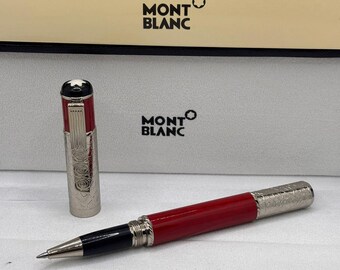 Vintage Montblanc Luxury Rollerball Black Ink Pen With Super Elegant Giftbox