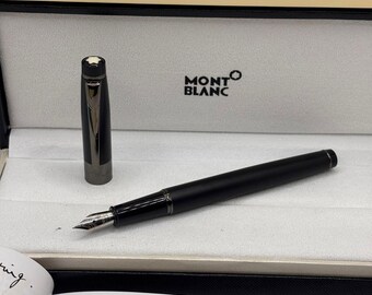 Vintage Montblanc Luxury Writers Edition Fountain Pen, Black With Giftbox