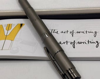 Vintage Montblanc Luxury Ballpoint Blue Pen With Super Elegant Giftbox