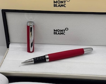 Vintage Montblanc Luxury Ballpoint Black Ink Pen With Super Elegant Giftbox