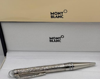 Vintage Montblanc Star Walker Classic Design Ballpoint Black Ink Pen With Super Elegant Giftbox