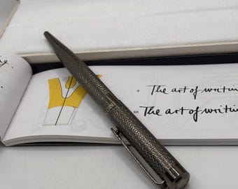 Vintage Montblanc Luxury Ballpoint Blue Pen With Super Elegant Giftbox