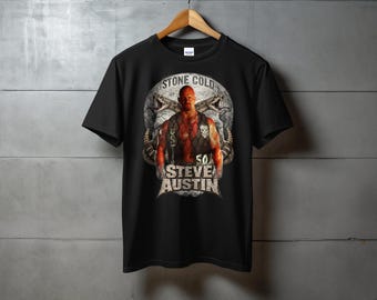 Stone Cold Steve Austin T-Shirt, Retro Wrestling Graphic Tee, Austin 3:16 Shirt