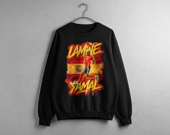 Lamine Yamal Spain Football Sweatshirt, Youth Soccer Fan Top (Made to Order)