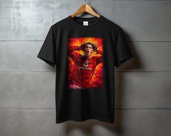 Maglia da calcio retrò del Manchester United di Cristiano Ronaldo del 2008, maglietta grafica CR7 UCL