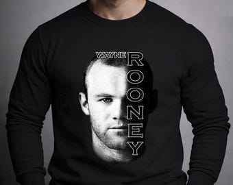 Felpa girocollo Wayne Rooney Manchester United Legend, maglia da calcio retrò