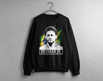 Neymar Jr. Brazil Football Sweatshirt, Retro Seleção Fan Gift