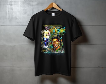 Ronaldinho Brazil Football T-Shirt, Retro Soccer Graphic Tee, Brazilian Legend Fan Shirt