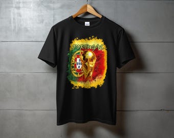 Portugal World Cup T-Shirt, National Football Team Fan Apparel