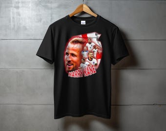 Harry Kane England Football T-Shirt, Three Lions Soccer Fan Tee