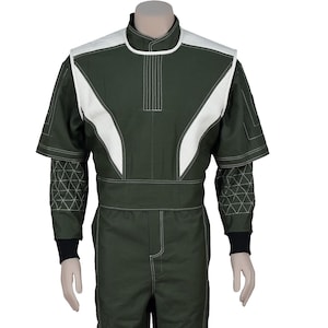 Mandalorian Star Wars Bounty Hunter Flygdräkt Med Väst 3-Delat Cosplay-set bild 1