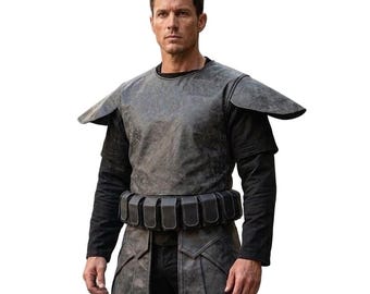 Handmade Kama and Utility Belt Set, Custom Mandalorian Bounty Hunter Cosplay Costume Gear