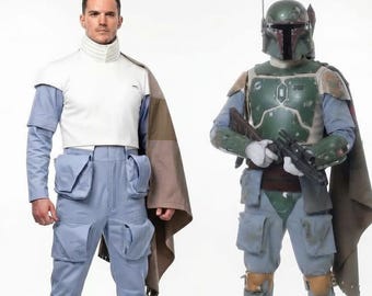 Boba Fett Cosplay Costume Mandalorian Flight Suit - Star Wars Bounty Hunter Costume