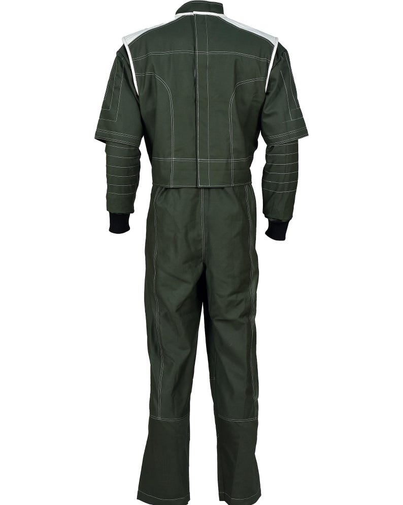 Mandalorian Star Wars Bounty Hunter Flygdräkt Med Väst 3-Delat Cosplay-set bild 2