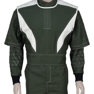 Mandalorian Star Wars Bounty Hunter Flygdräkt Med Väst 3-Delat Cosplay-set bild 3