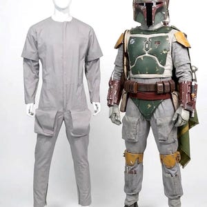Boba Fett flight suit, professional handmade tactical costume for Mandalorian cosplay and Star Wars fans.