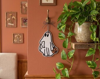 FSL Ghost Earrings Embroidery Design Halloween Lace Pattern Spooky Gothic Jewelry Machine Embroidery File Digital Download