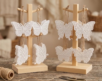 FSL Butterfly Earrings Embroidery Design Bundle Free Standing Lace Butterfly Ornament Digital Download Machine Embroidery Designs