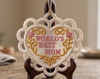 Free Standing Lace Ornament – Mother's Day Keepsake Embroidery Design