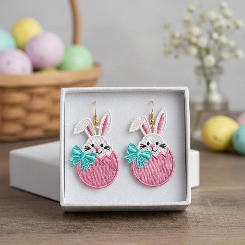 XYTAHDM Orecchini Bambina, Cute Pasqua Uova Coniglietto