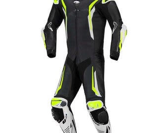 Alpinestars Motorcykel Original Kohudläderdräkt, Motorcykeldräkter för Biker och Racing