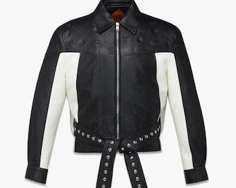 Chaqueta de piel de cordero para hombre y mujer