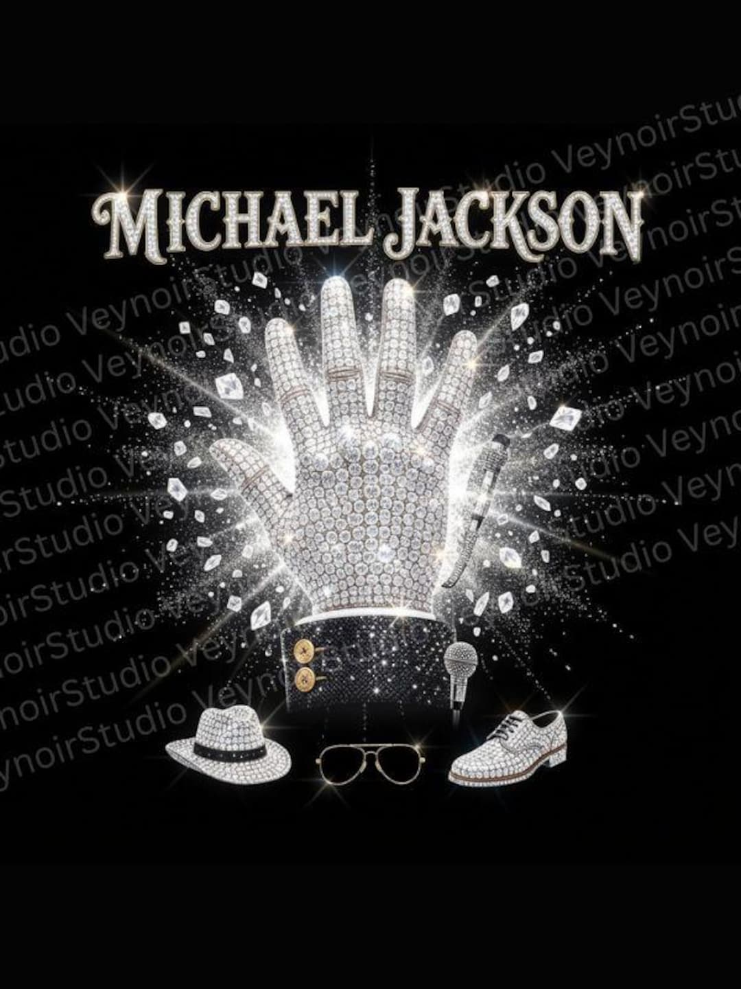 Michael Jackson King of Pop Hat Glove Graphic (digital Download