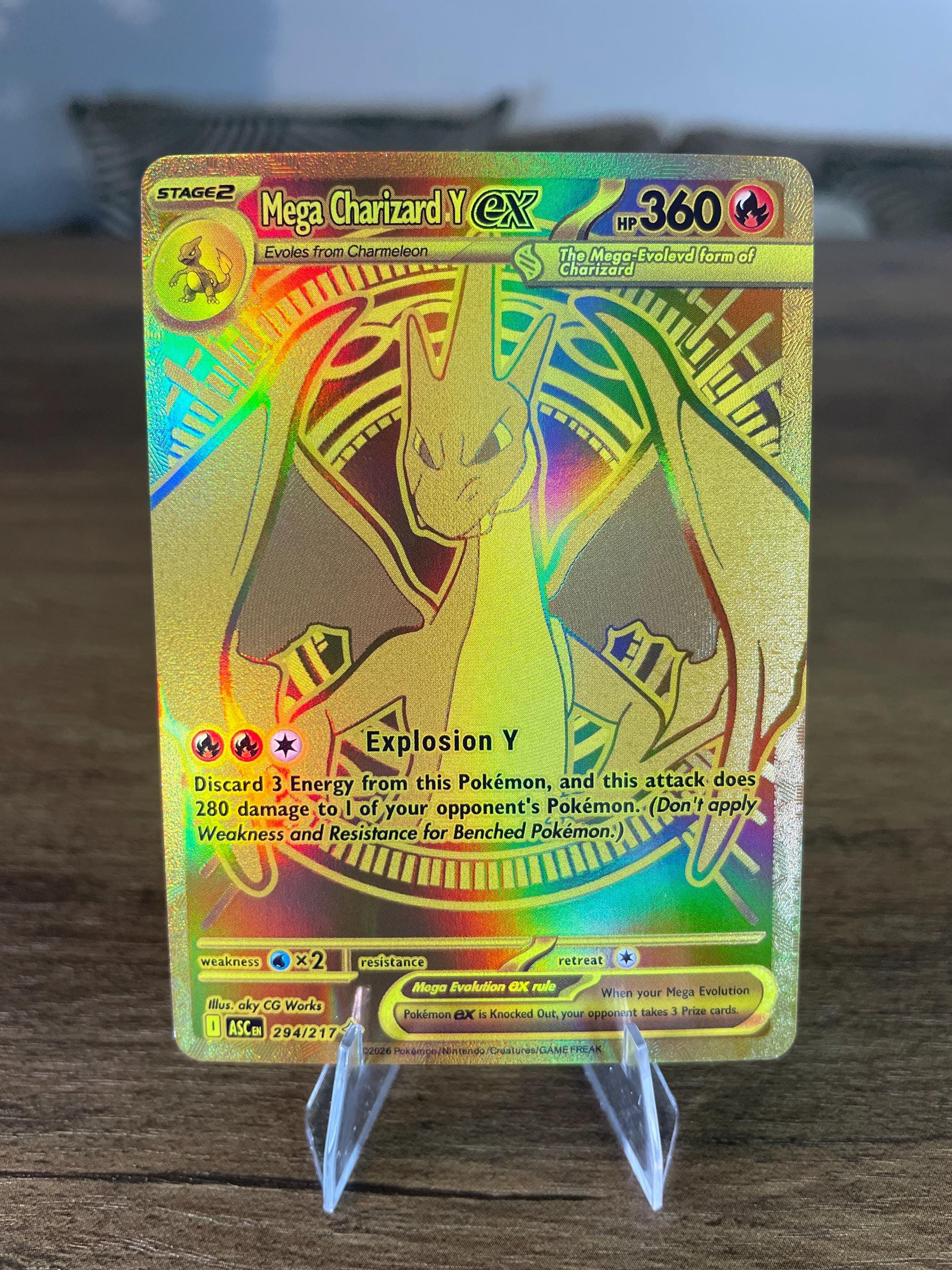Charizard gold card - Etsy 日本