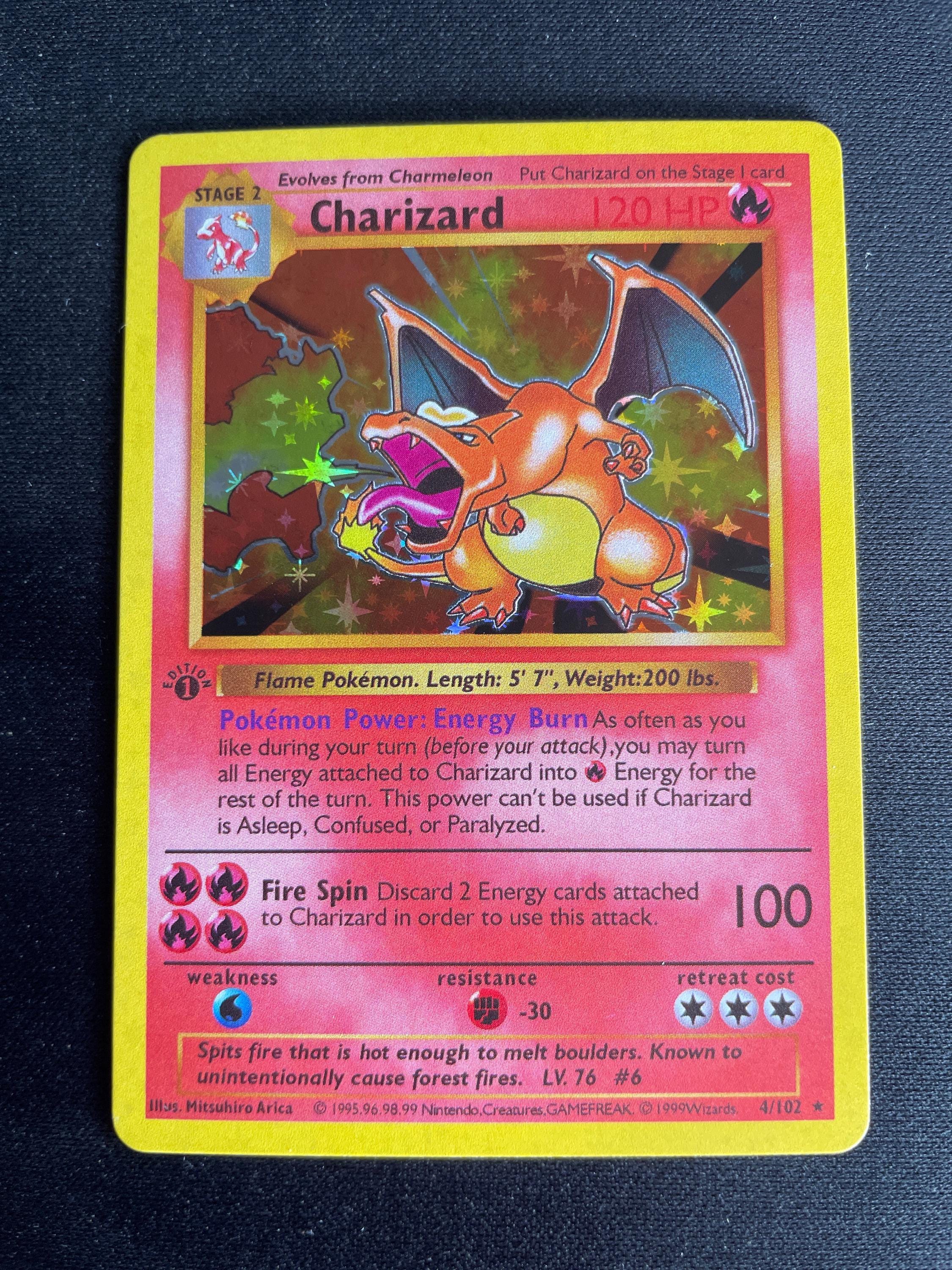 Charizard 4/102 1st Edition - Etsy