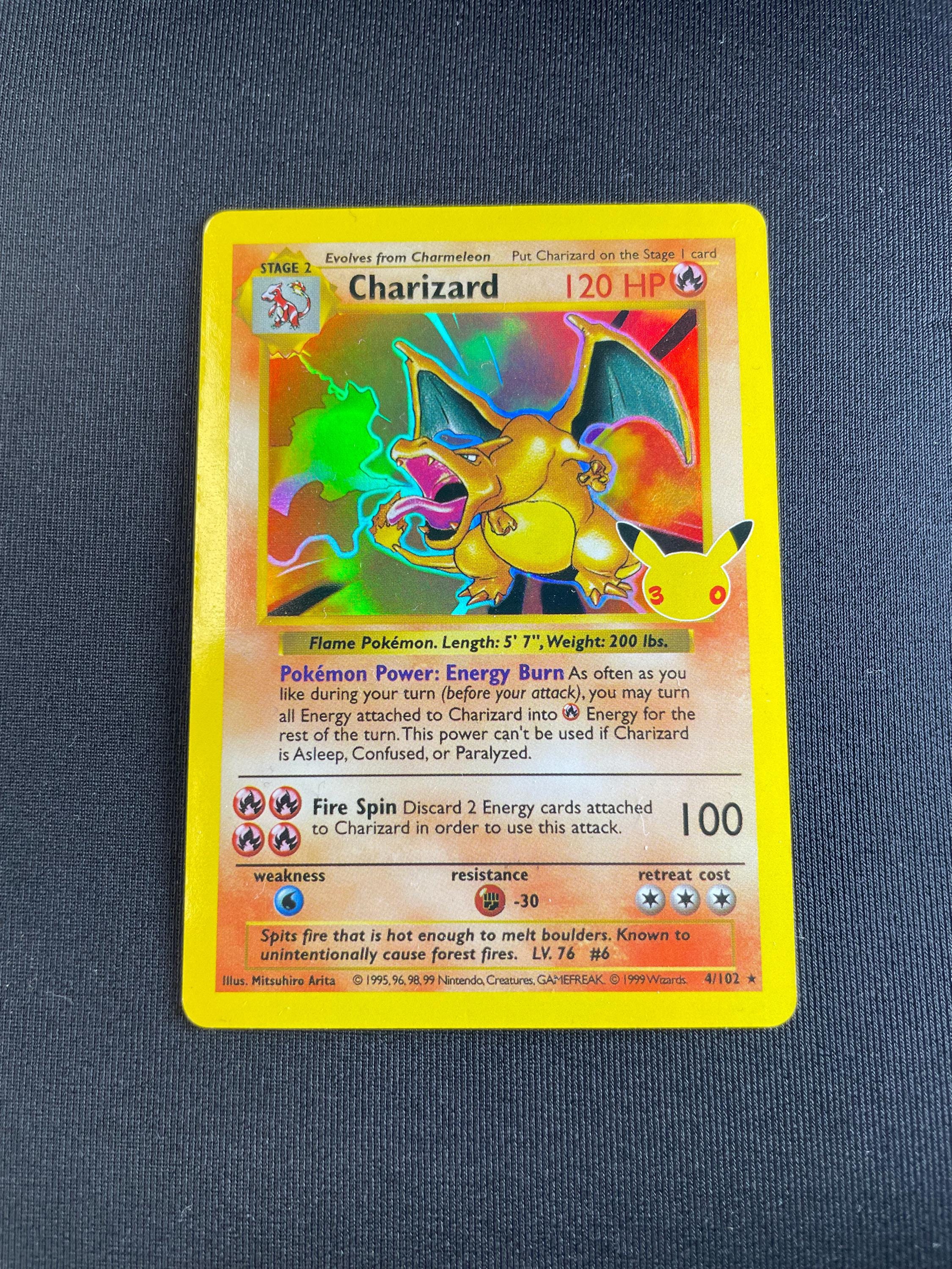 Charizard 4/102 1st Edition - Etsy