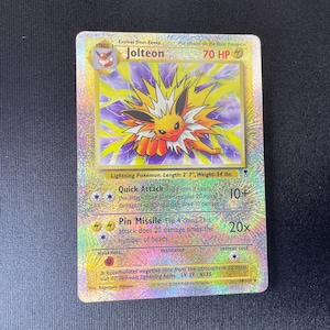 Jolteon Custom Legendary Collection Reverse Holo Replica Pokemon Card - 2002 Shiny Proxy TCG 14/110