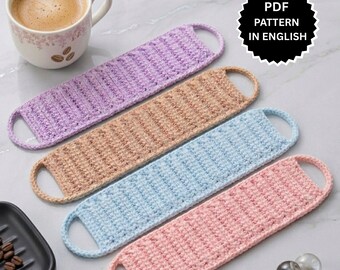 Crochet Cup Sleeve Pattern PDF, Reusable Coffee Cozy, Beginner Mug Holder, Easy DIY Gift, Quick Crochet Cup Sleeve Pattern