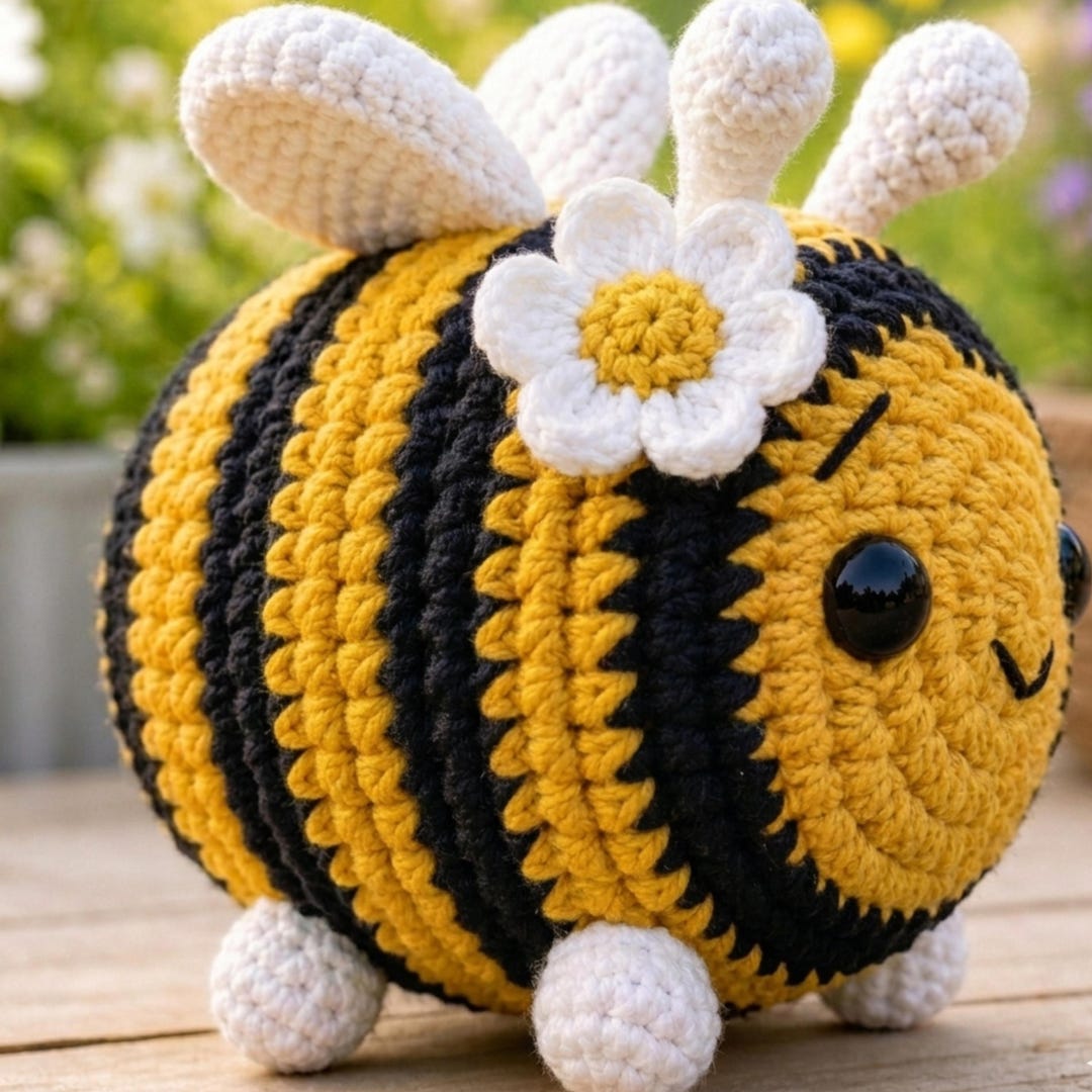 Bumblebee Amigurumi Crochet Pattern PDF | Easy Beginner Bee Plush Toy ...