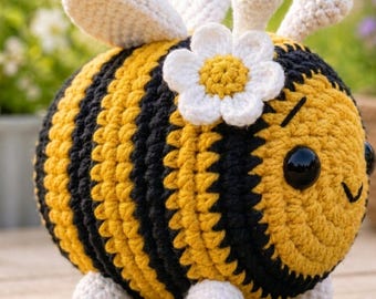 Bumblebee Amigurumi Crochet Pattern PDF | Easy Beginner Bee Plush Toy | Mini Kawaii Insect Doll |No Sew Crochet Pattern | Instant Download