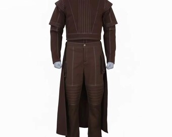 Mandalorian Boba Fett Cosplay Costume - Black Flight Suit, Vest & Skirt