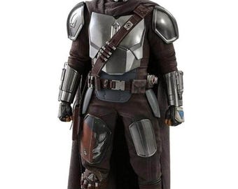 Disfraz de traje de vuelo marrón mandaloriano / Cosplay de Din Djarin / Traje de armadura de cazarrecompensas inspirado en Star Wars