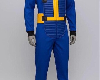 Fallout 111 Leather Jumpsuit : Vault 101 Cosplay Costume