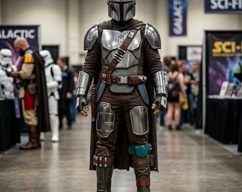 Traje de vuelo de cosplay personalizado de 3 piezas con chaleco antibalas y accesorios: disfraz de cazarrecompensas de ciencia ficción