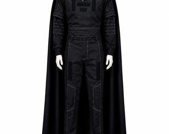 Din Djarin Cosplay Costume | Mandalorian Black Flight Suit Star Wars Bounty Hunter Outfit with Vest & Suit for Comic Con and Cosplay Events
